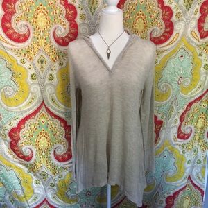 Cream Knit Sweater Hoodie - Urban Outfitters